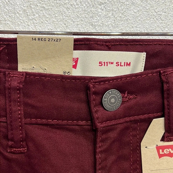 Levi’s 511 Youth Slim Colored Pants - Picture 3 of 6